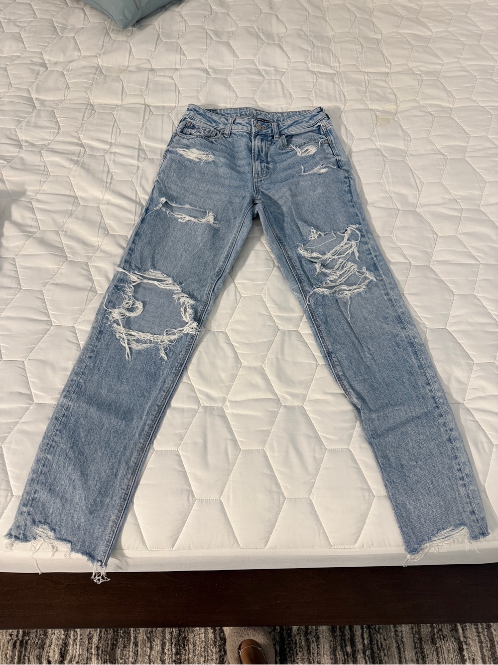 Light Blue Distressed Jeans